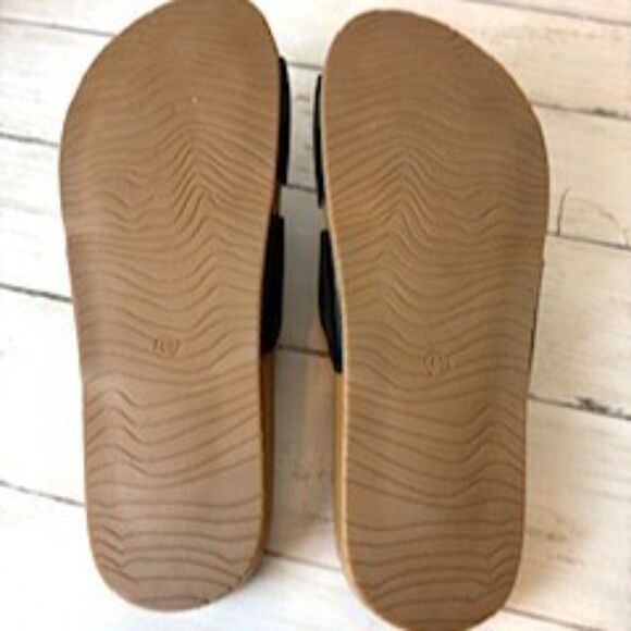 NEW w/Box Arch Support Women's Sandals Slides Summer Beach Black Size 8.5 - Picture 5 of 5